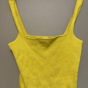 Garage Sweater Tank - Yellow/Green, M